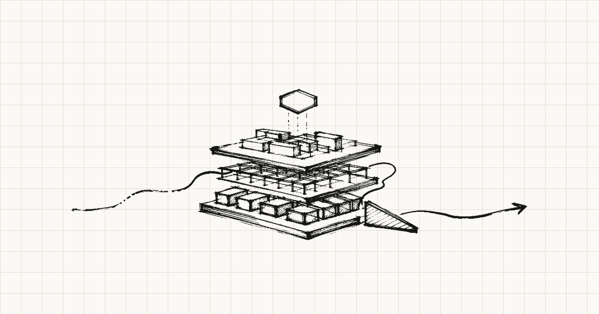 Black sign-pen sketch of layered Revit add-in reliability, support paths, and a passing arrow.